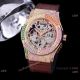 Replica Skeleton Hublot Rainbow Watch Rose Gold 45mm With Brown Leather Strap (8)_th.jpg